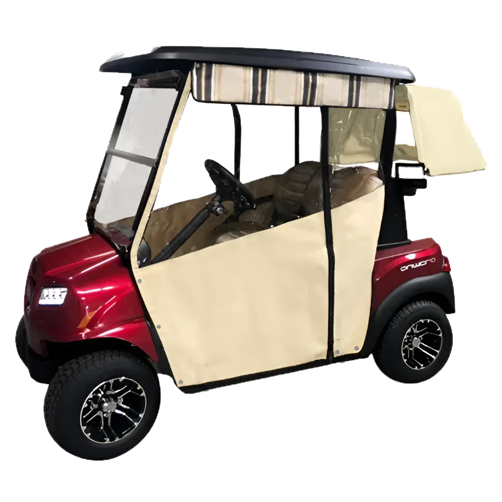DoorWorks (Sunbrella Canvas) Track-Style Enclosure Cover for Golf Carts - Ace Golf Cart: Best Golf Cart Covers for Sale
