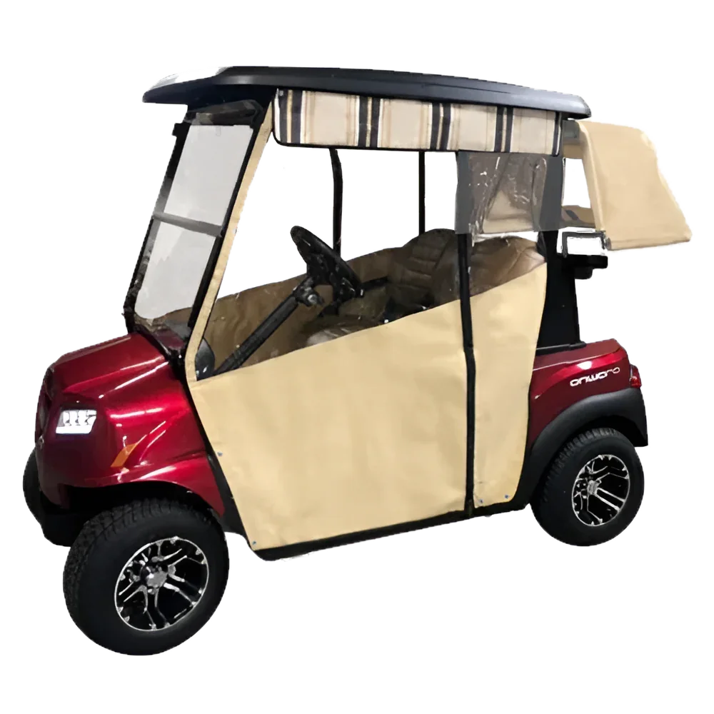 DoorWorks (Sunbrella Canvas) Track-Style Enclosure Cover for Golf Carts - Ace Golf Cart: Best Golf Cart Covers for Sale