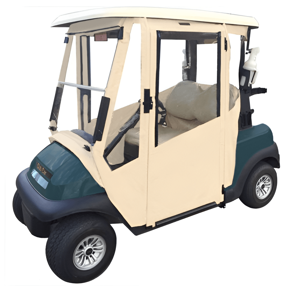 DoorWorks 2 Passenger Hinged Door Enclosure Cover for Golf Carts - Durable Canvas SDA Ace
