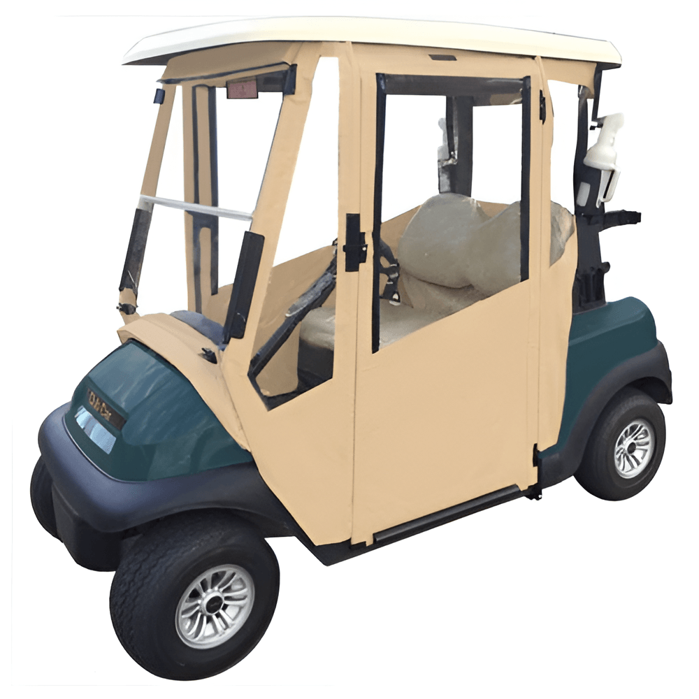 DoorWorks 2 Passenger Hinged Door Enclosure Cover for Golf Carts - Durable Canvas SDA Ace