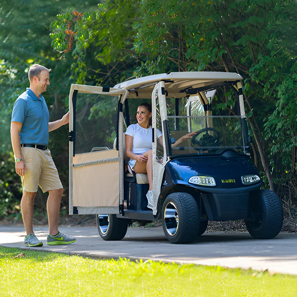 DoorWorks (Marine Grade Vinyl) Hinged Door Cover Enclosures for Golf Carts Ace