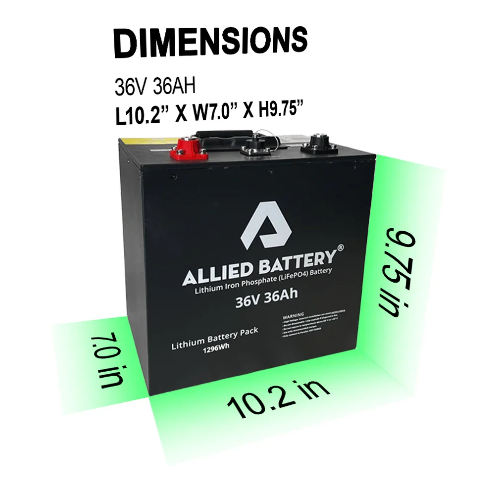 Allied Lithium Batteries for Golf Carts 36V Easy Conversion Kit (Includes Charger) - Ace Golf Cart: Best Golf Cart Covers for Sale