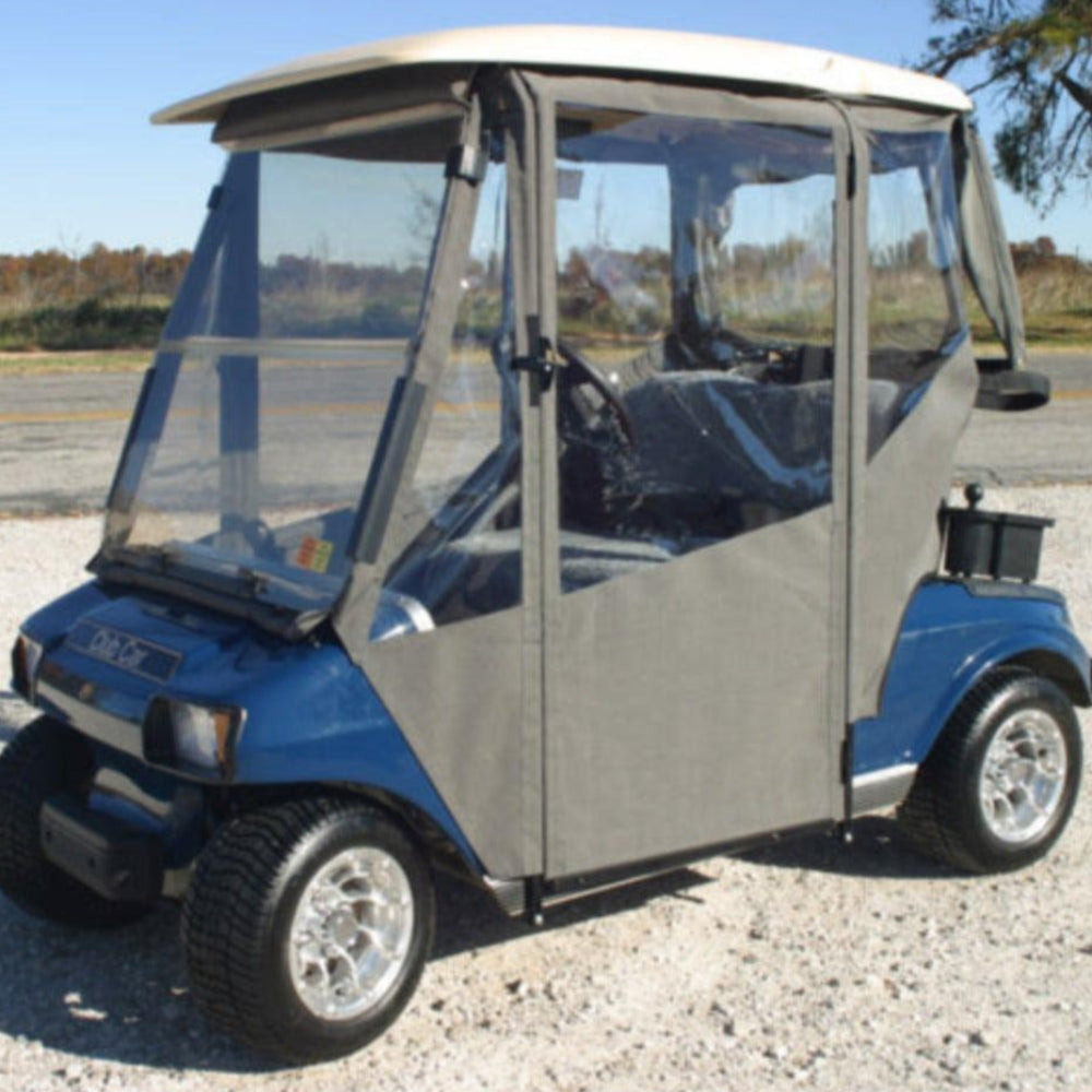 DoorWorks 2 Passenger Hinged Door Enclosure Cover for Golf Carts - Durable Canvas SDA Ace