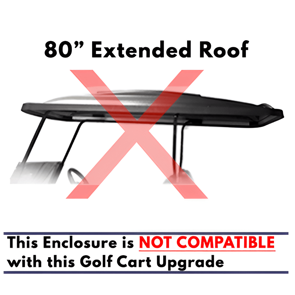 DoorWorks 3-Sided Fitted "Over-The-Top" Cover for Golf Carts Ace
