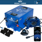 Allied 48V Lithium Golf Cart Battery 105Ah and 168Ah Easy Conversion Kit (Includes Charger) Ace Golf Cart Covers
