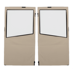 DoorWorks 4 Passenger Extended Roof Hinged Door Enclosure Cover for Golf Carts - Durable Canvas SDA Ace
