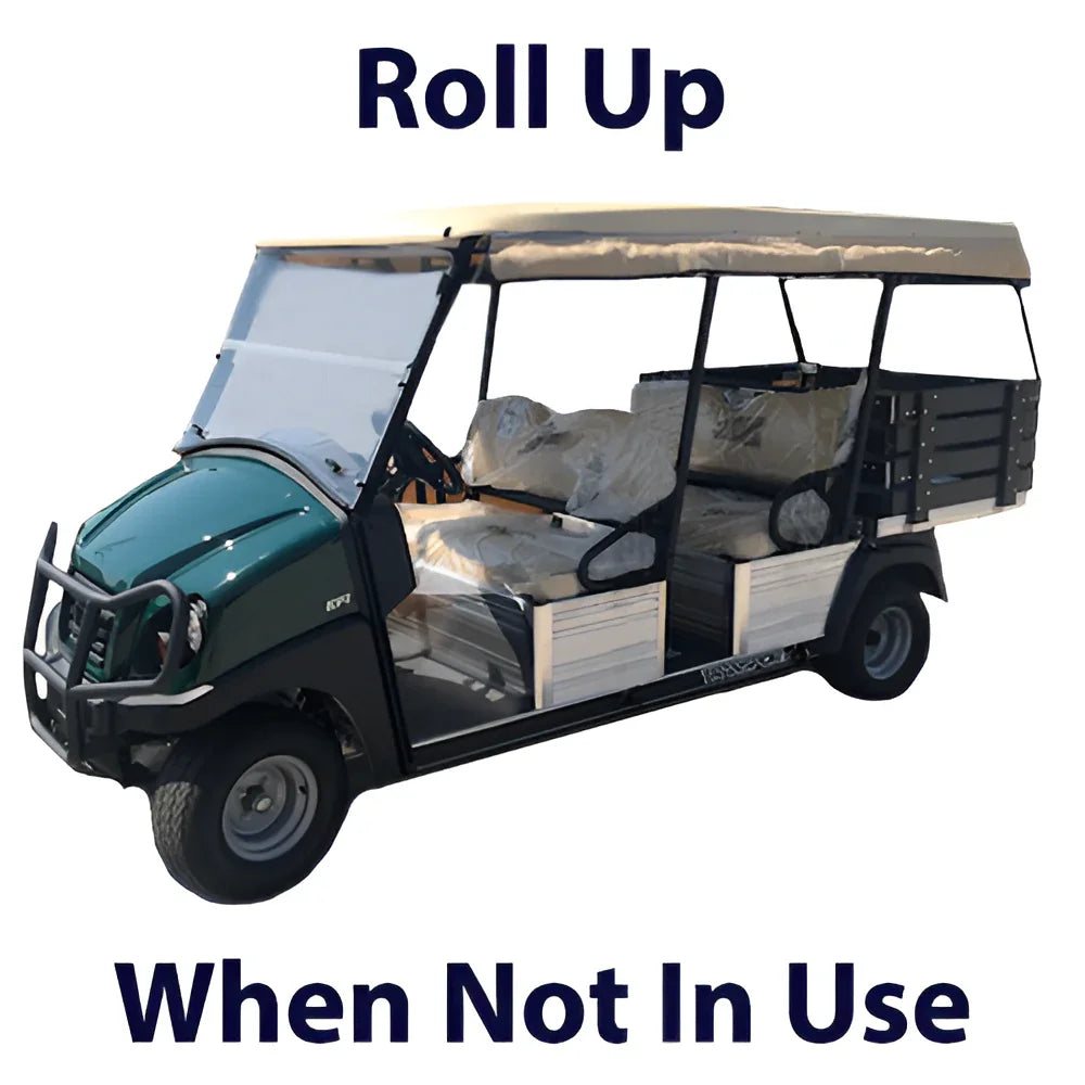6-Passenger Sunbrella Track-Style Cover Enclosure for Golf Carts - Ace Golf Cart: Best Golf Cart Covers for Sale