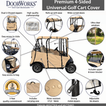 Universal - Premium 4-Sided "Over the Top" Portable Cover for Golf Carts Champion