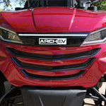 Arch EV A4 4-Seater Red Golf Cart Gril Close-Up