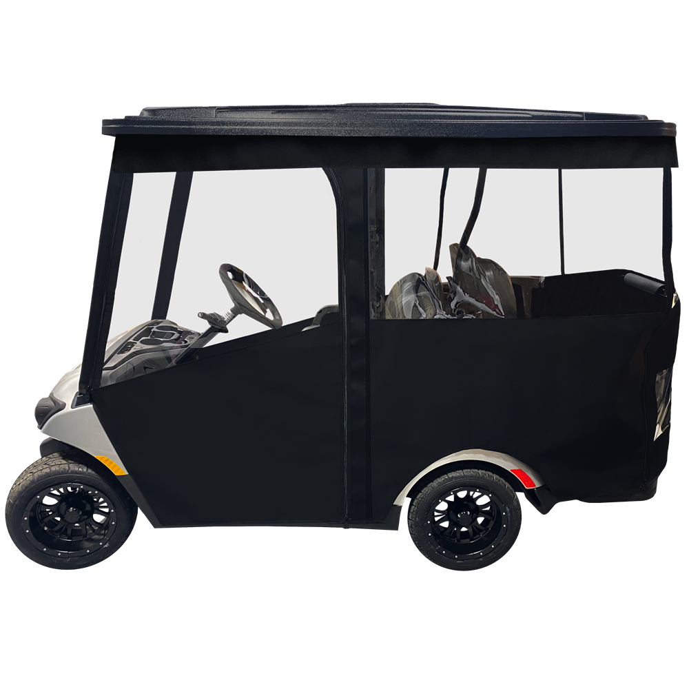 4-Passenger Sunbrella Track-Style Enclosure Cover for Golf Carts - Extended Roof