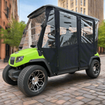 DoorWorks 4 Passenger Extended Roof Hinged Door Enclosure Cover for Golf Carts - Durable Canvas SDA Ace