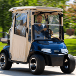 DoorWorks 2 Passenger Hinged Door Enclosure Cover for Golf Carts - Durable Canvas SDA Ace