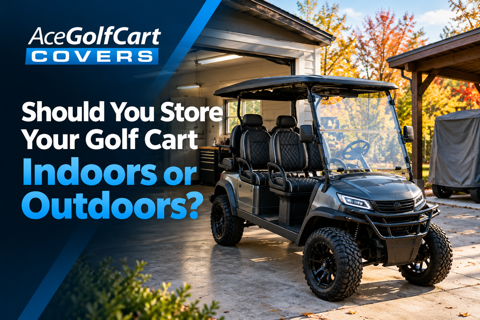 Should You Store Your Golf Cart Indoors or Outdoors? Ace Golf Cart: Best Golf Cart Covers for Sale