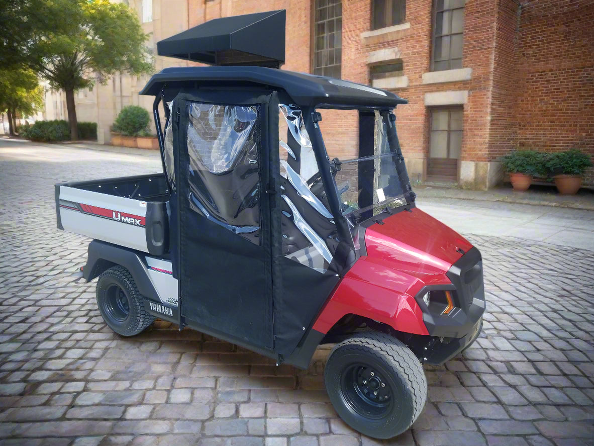 DoorWorks 2 Passenger Hinged Door Enclosure Cover for Golf Carts - Durable Canvas SDA Ace