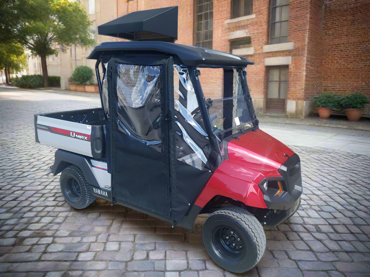 DoorWorks 2 Passenger Hinged Door Enclosure Cover for Golf Carts - Durable Canvas SDA Ace