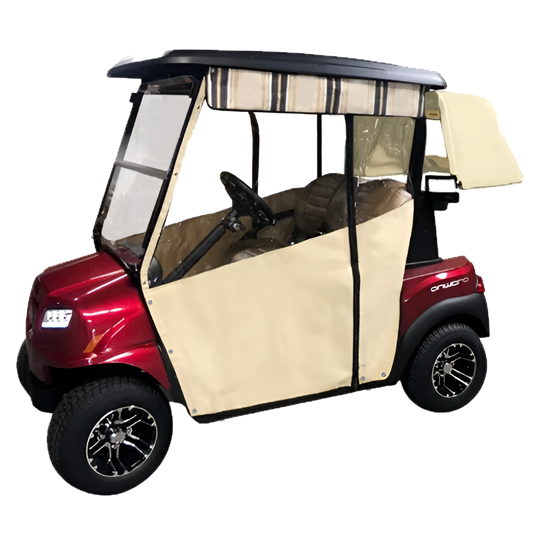 DoorWorks (Sunbrella Canvas) Track-Style Enclosure Cover for Golf Cart ...