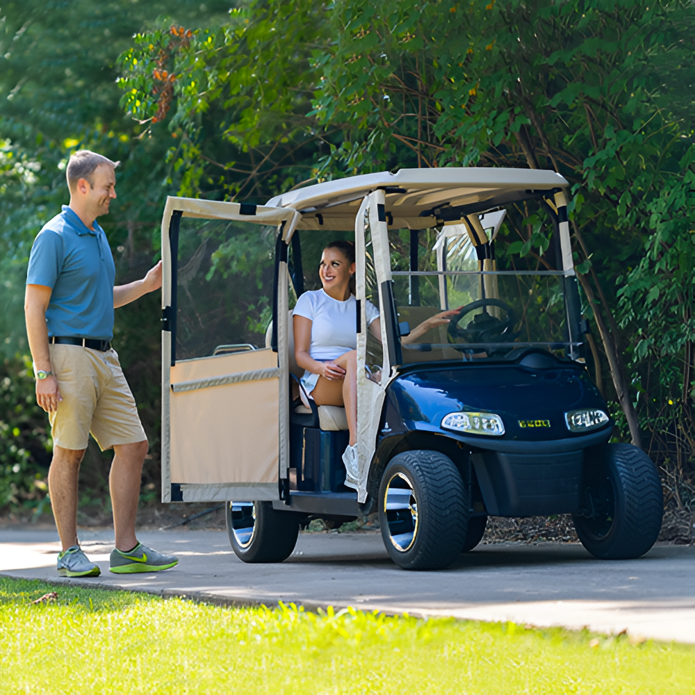 DoorWorks (Marine Grade Vinyl) Hinged Door Cover Enclosures for Golf Carts