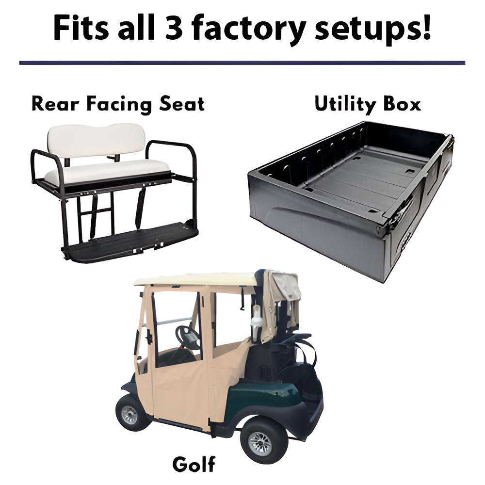 DoorWorks (Marine Grade Vinyl) Track-Style Cover Enclosure for Golf Carts