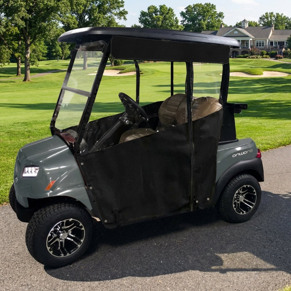 DoorWorks Golf Cart Track-Style Enclosures - Durable Canvas SDA Ace