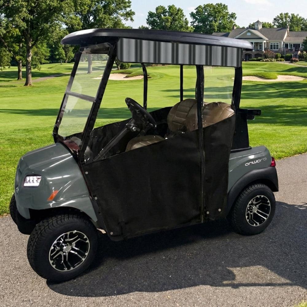 DoorWorks Golf Cart Track-Style Enclosures - Durable Canvas SDA Ace