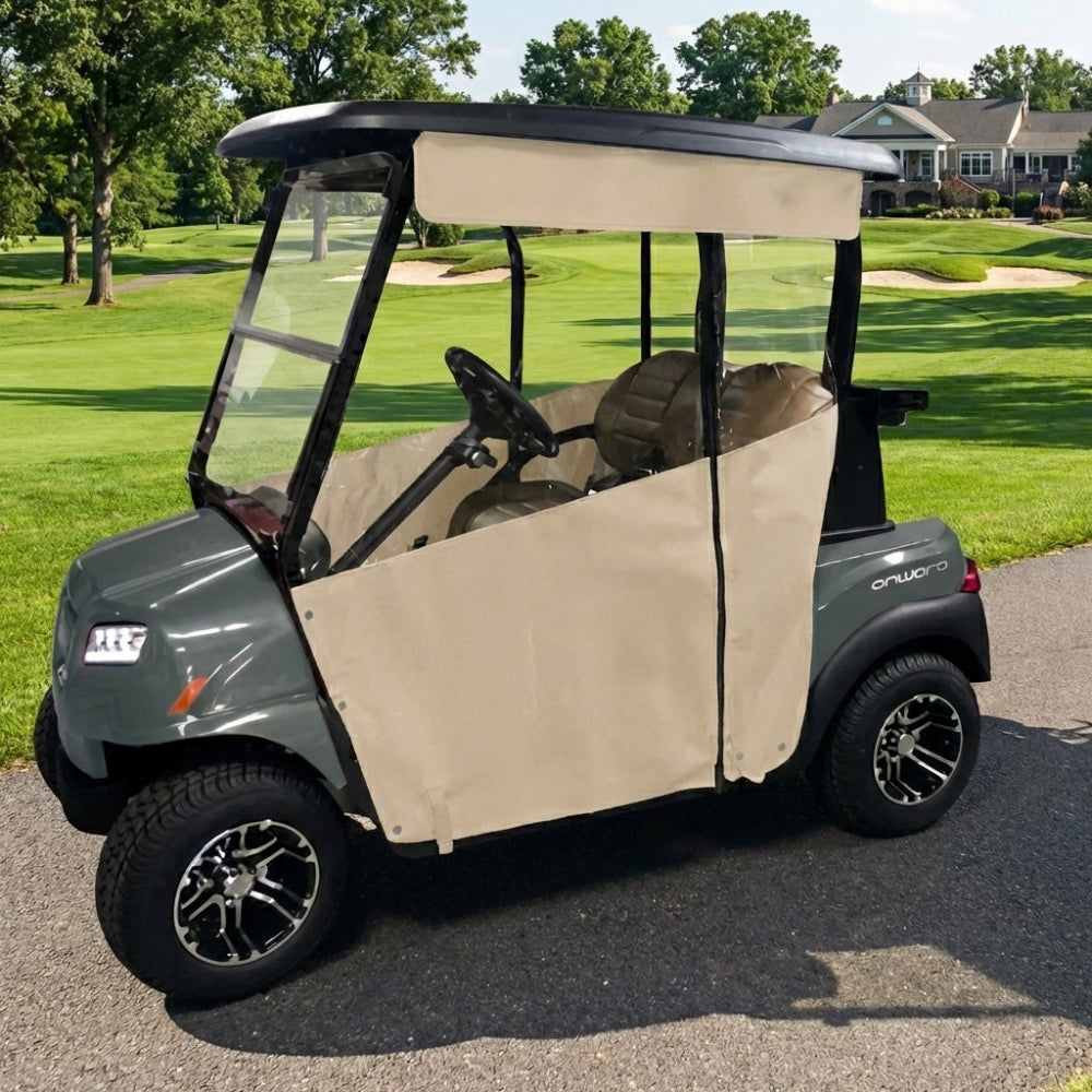 DoorWorks Golf Cart Track-Style Enclosures - Durable Canvas SDA Ace