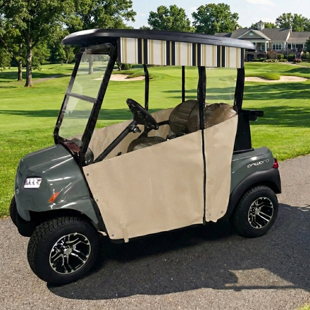 DoorWorks Golf Cart Track-Style Enclosures - Durable Canvas SDA Ace