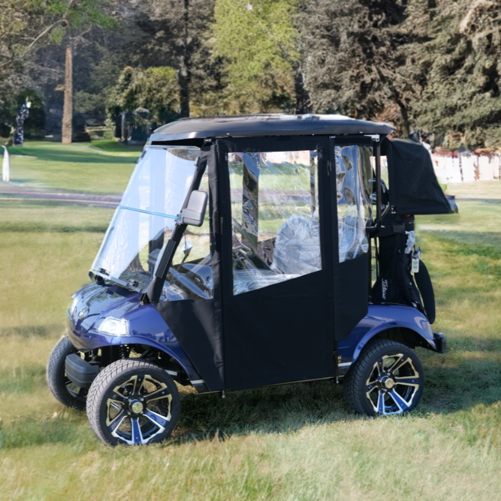 DoorWorks 2 Passenger Hinged Door Enclosure Cover for Golf Carts - Durable Canvas SDA