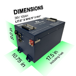 Allied 36V Commercial Grade Big Bank Lithium Golf Cart Battery Kit 105Ah Allied Batteries