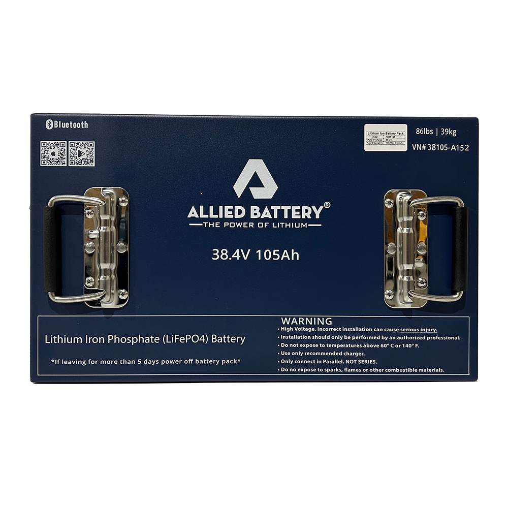 Allied 36V Commercial Grade Big Bank Lithium Golf Cart Battery Kit 105Ah Allied Batteries