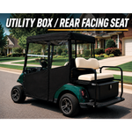 3-Sided Fitted "Over-The-Top" Golf Cart Cover made with Durable Canvas SDA Ace
