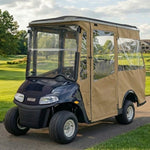 DoorWorks 4 Passenger Extended Roof Hinged Door Enclosure Cover for Golf Carts - Durable Canvas SDA Ace