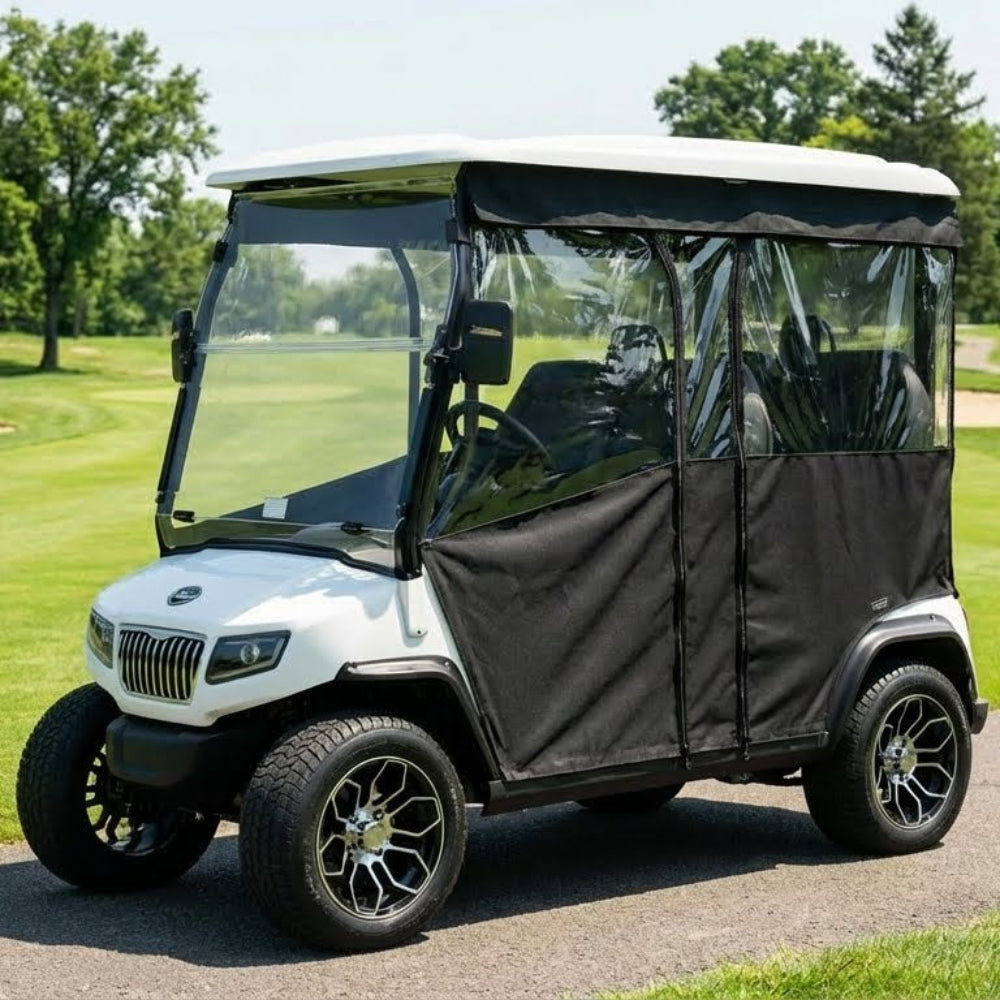 4-Passenger Sunbrella Track-Style Enclosure Cover for Golf Carts - Extended Roof Ace Golf Cart: Best Golf Cart Covers for Sale