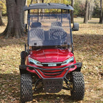 Arch EV A2 2-Seater Red Golf Cart Head On in Park