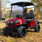 Arch EV A2 2-Seater Red Golf Cart in Park
