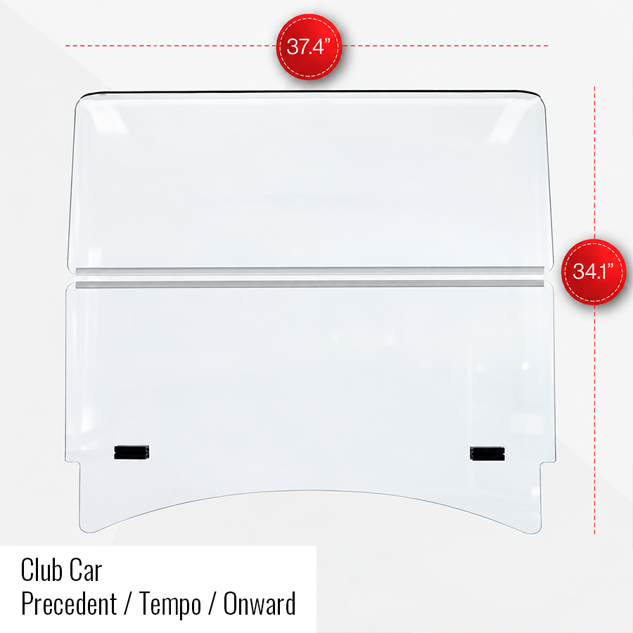 Replacement Golf Cart Windshield - Clear Ace Golf Cart Covers