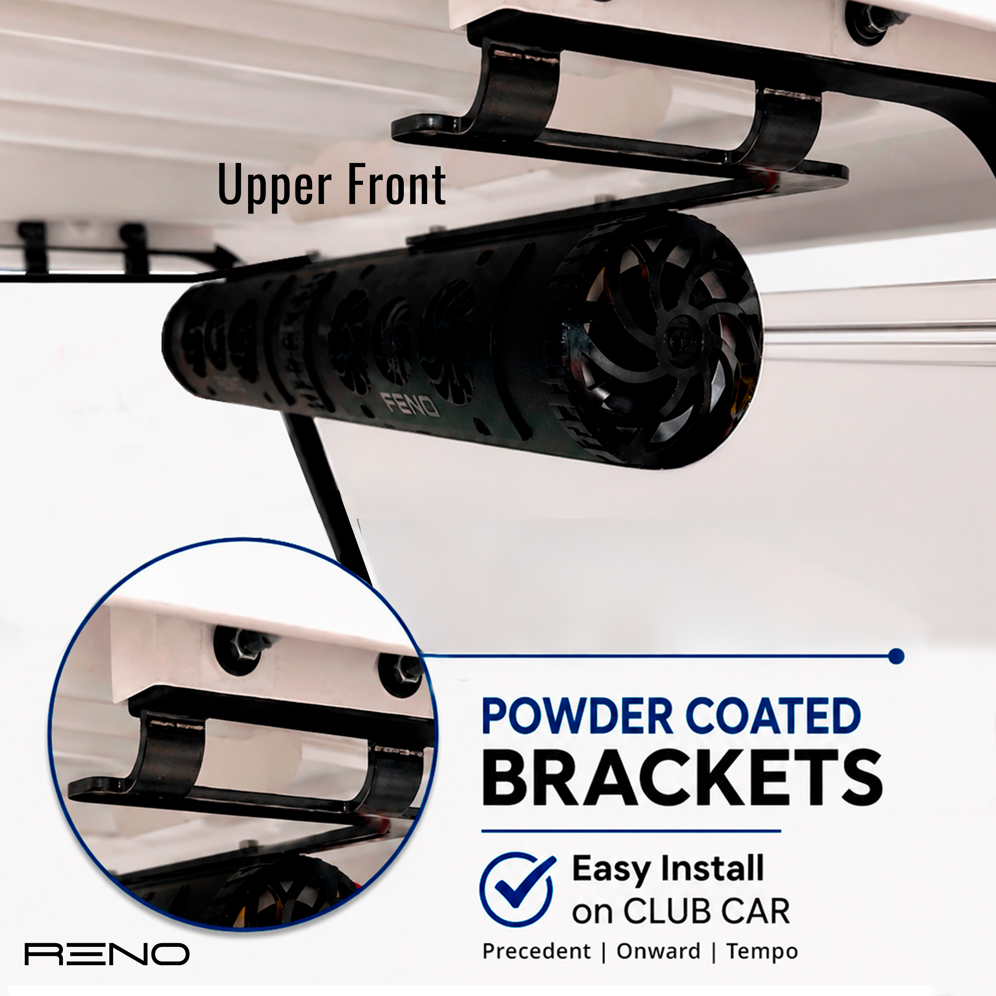 RENO Core 27" Bluetooth Waterproof Golf Cart Speaker. Sound Bar with LED Light System. The Ultimate Party Accessory. Ace Golf Cart: Best Golf Cart Covers for Sale