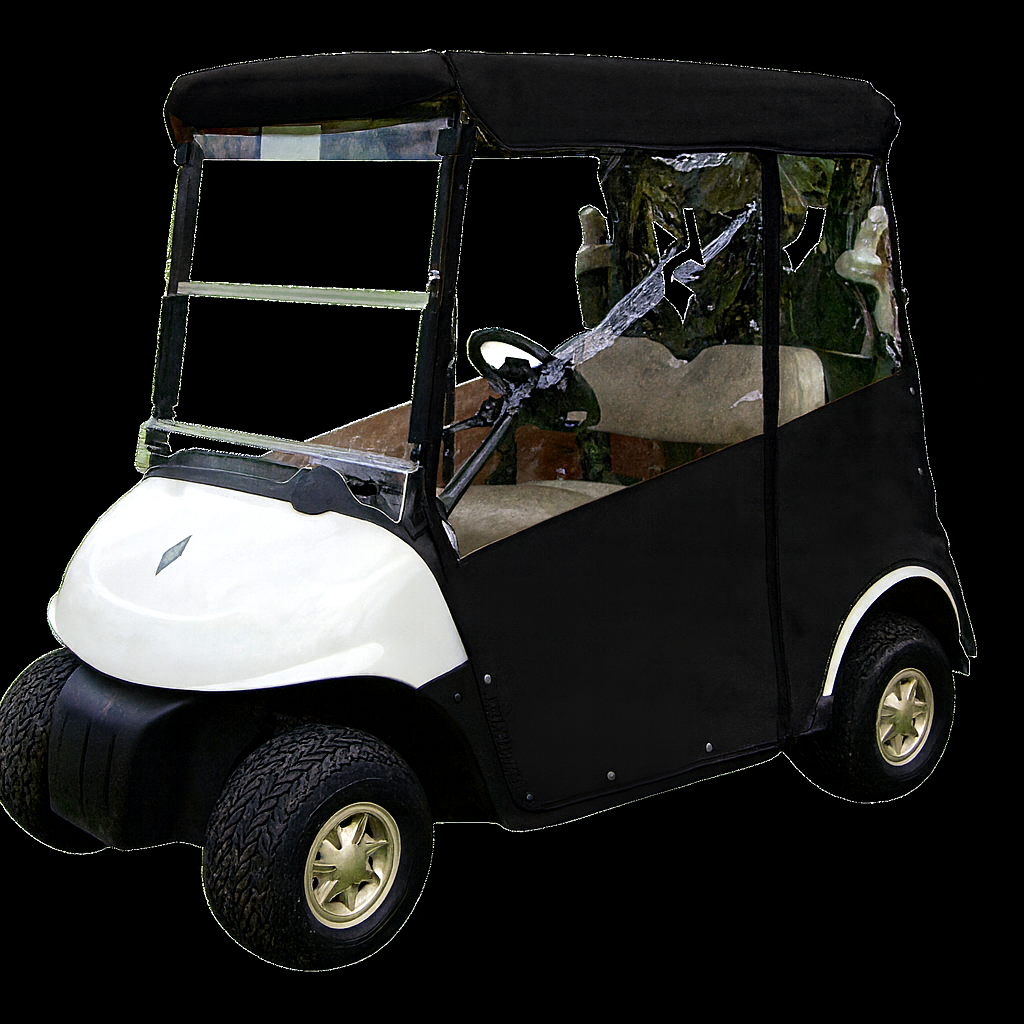 DoorWorks 3-Sided Fitted "Over-The-Top" Cover for Golf Carts Ace