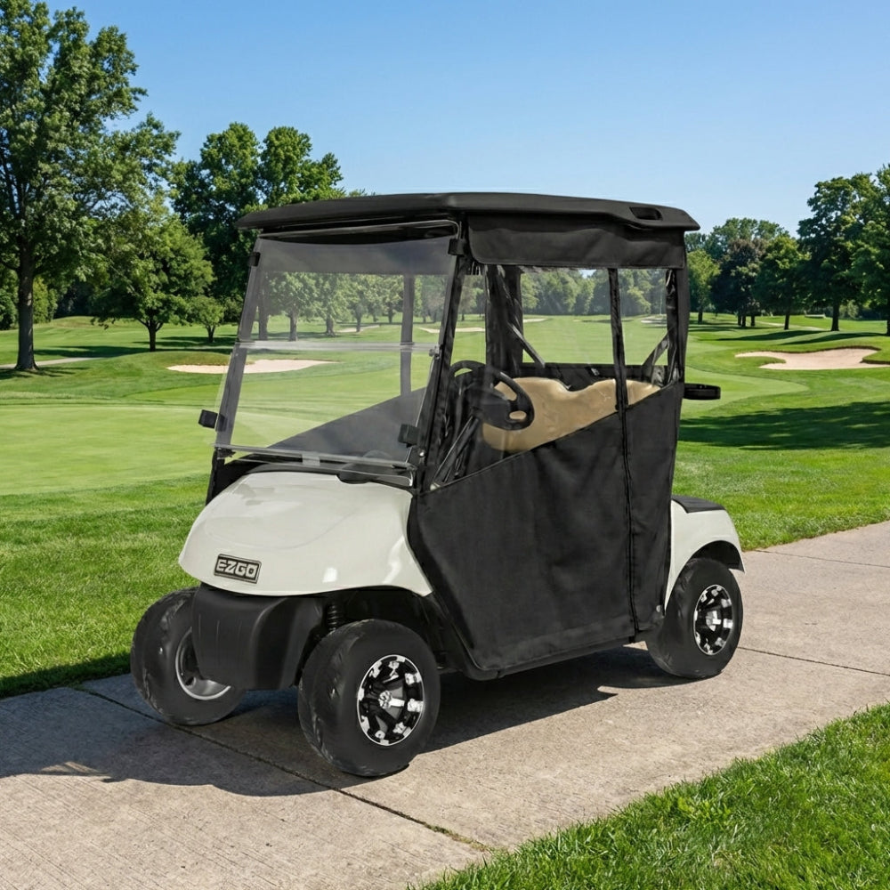 DoorWorks Golf Cart Track-Style Enclosures - Durable Canvas SDA Ace