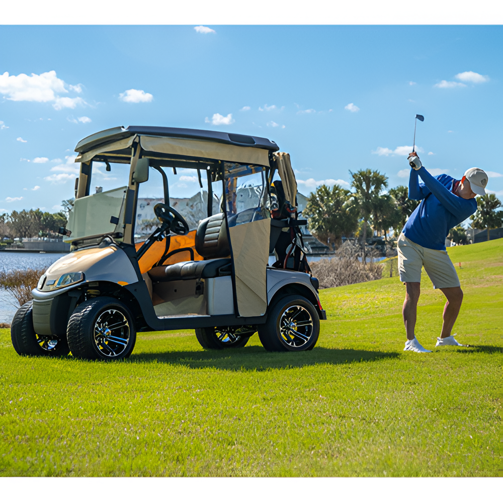 DoorWorks (Sunbrella Canvas) Track-Style Enclosure Cover for Golf Carts