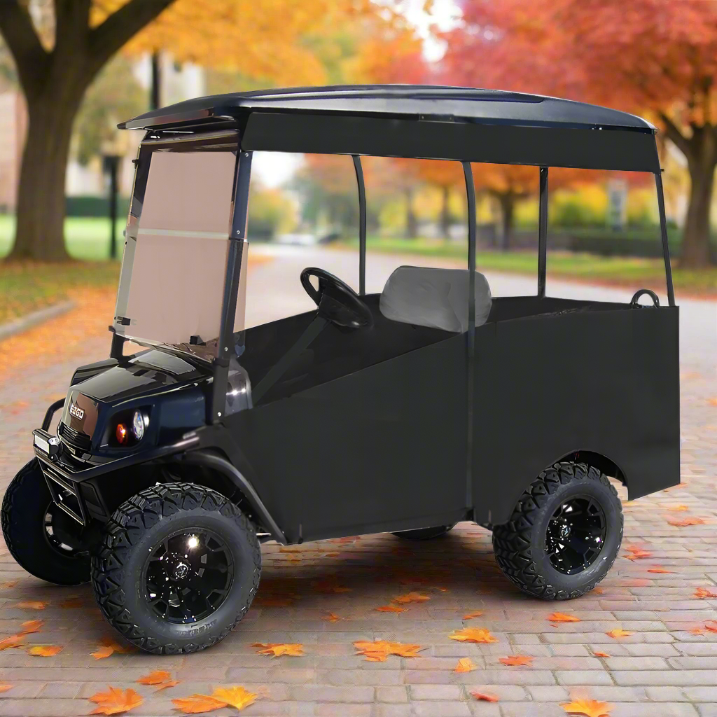 4-Passenger Sunbrella Track-Style Enclosure Cover for Golf Carts - Extended Roof