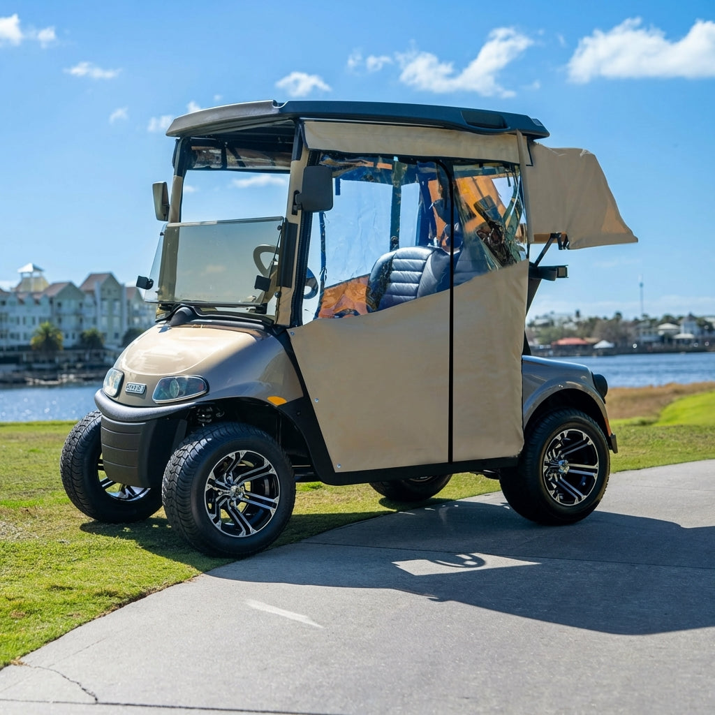 DoorWorks Golf Cart Track-Style Enclosures - Durable Canvas SDA Ace