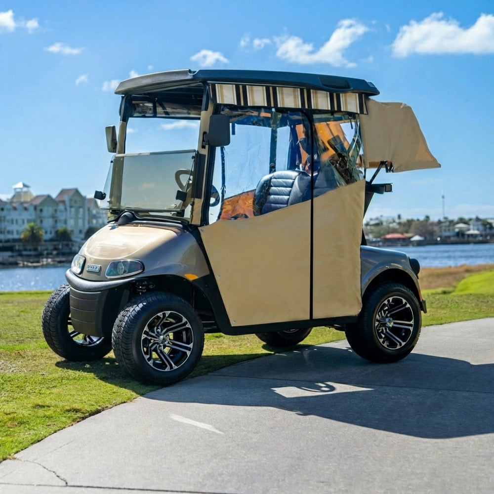 DoorWorks Golf Cart Track-Style Enclosures - Durable Canvas SDA Ace