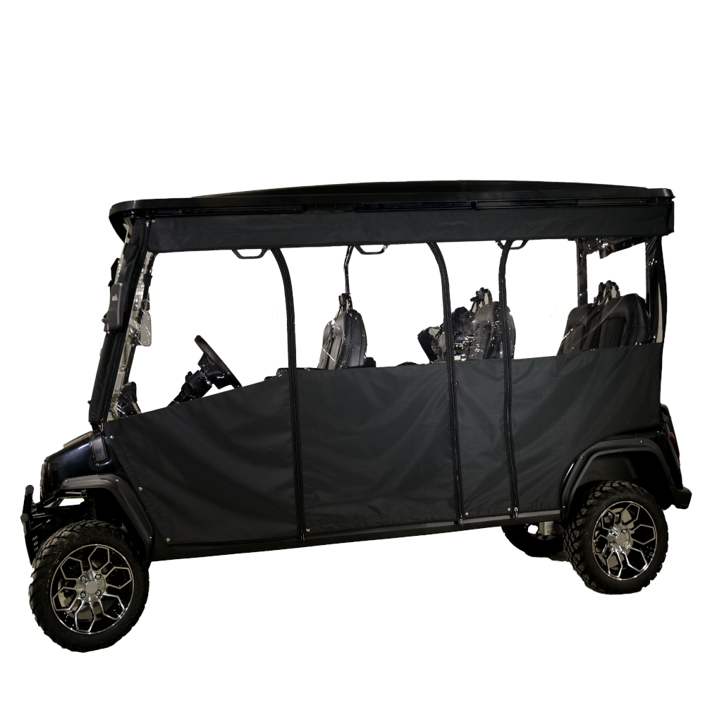 6 Passenger Sunbrella Track-Style Golf Cart Cover Enclosure