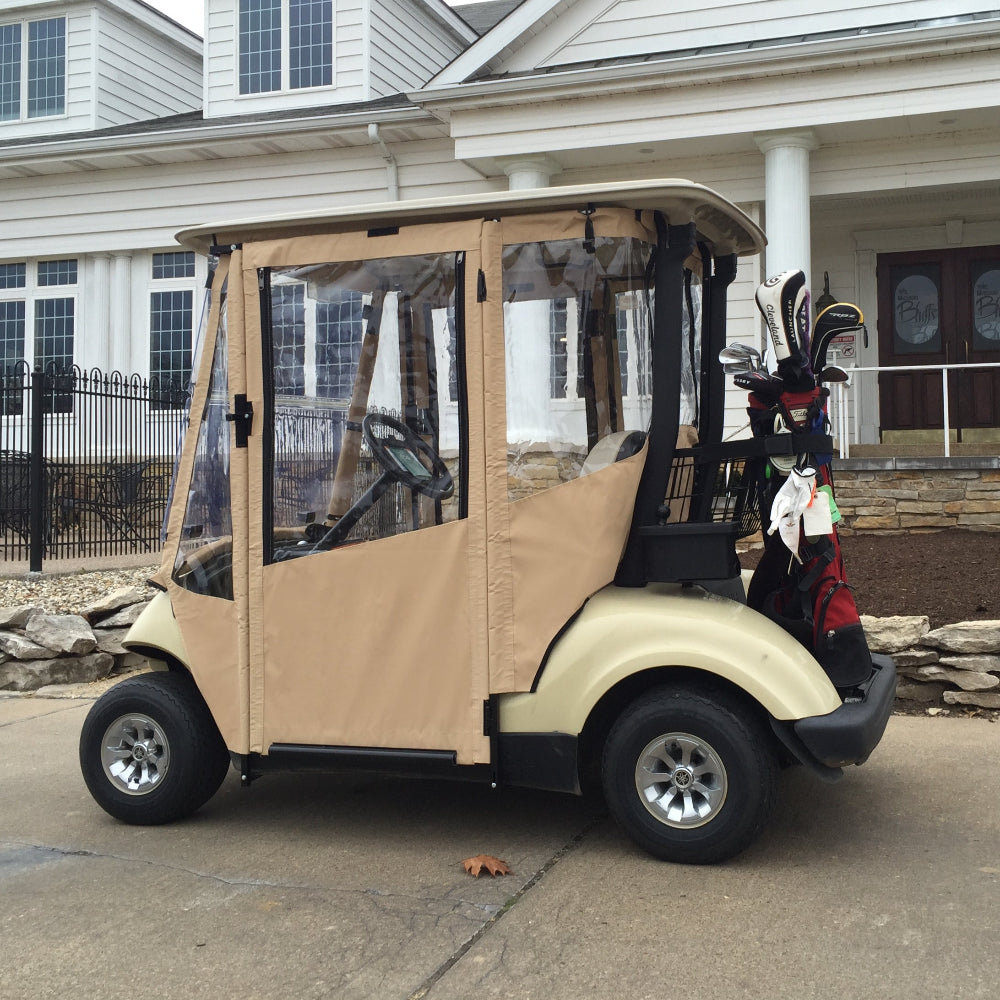 DoorWorks 2 Passenger Hinged Door Enclosure Cover for Golf Carts - Durable Canvas SDA