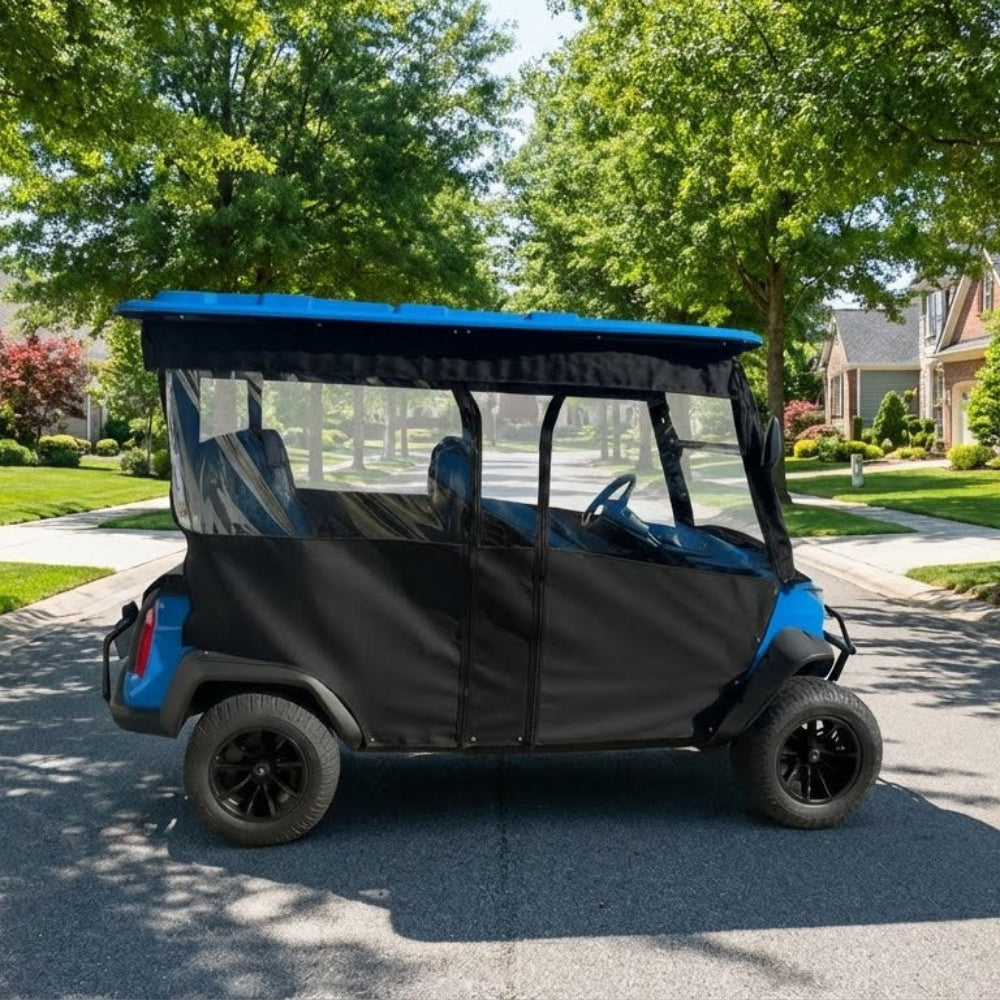 4-Passenger Sunbrella Track-Style Enclosure Cover for Golf Carts - Extended Roof Ace Golf Cart: Best Golf Cart Covers for Sale