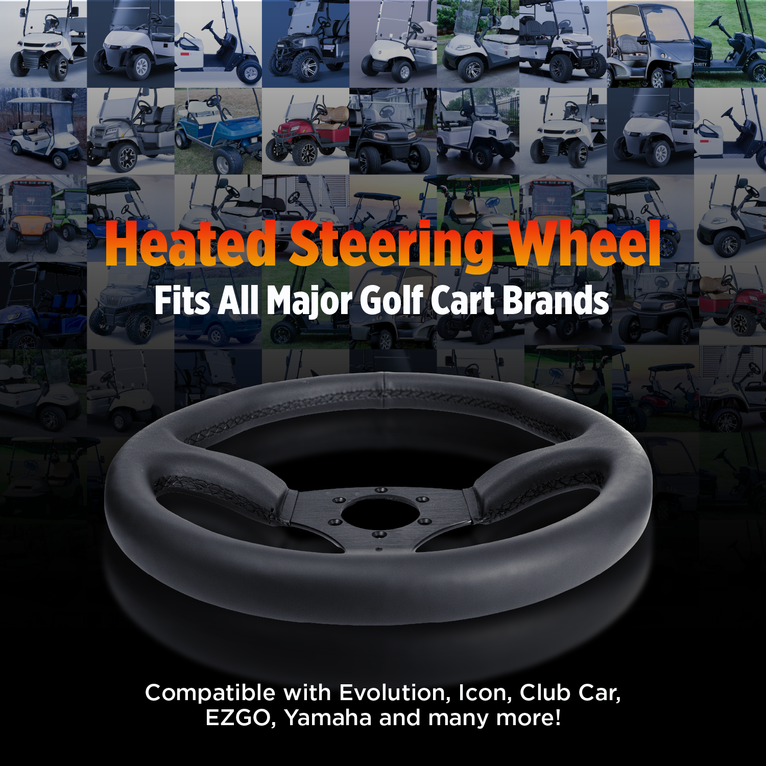 Heated Steering Wheel Full Conversion Kit Ace Golf Cart: Best Golf Cart Covers for Sale