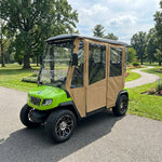 DoorWorks 4 Passenger Extended Roof Hinged Door Enclosure Cover for Golf Carts - Durable Canvas SDA Ace