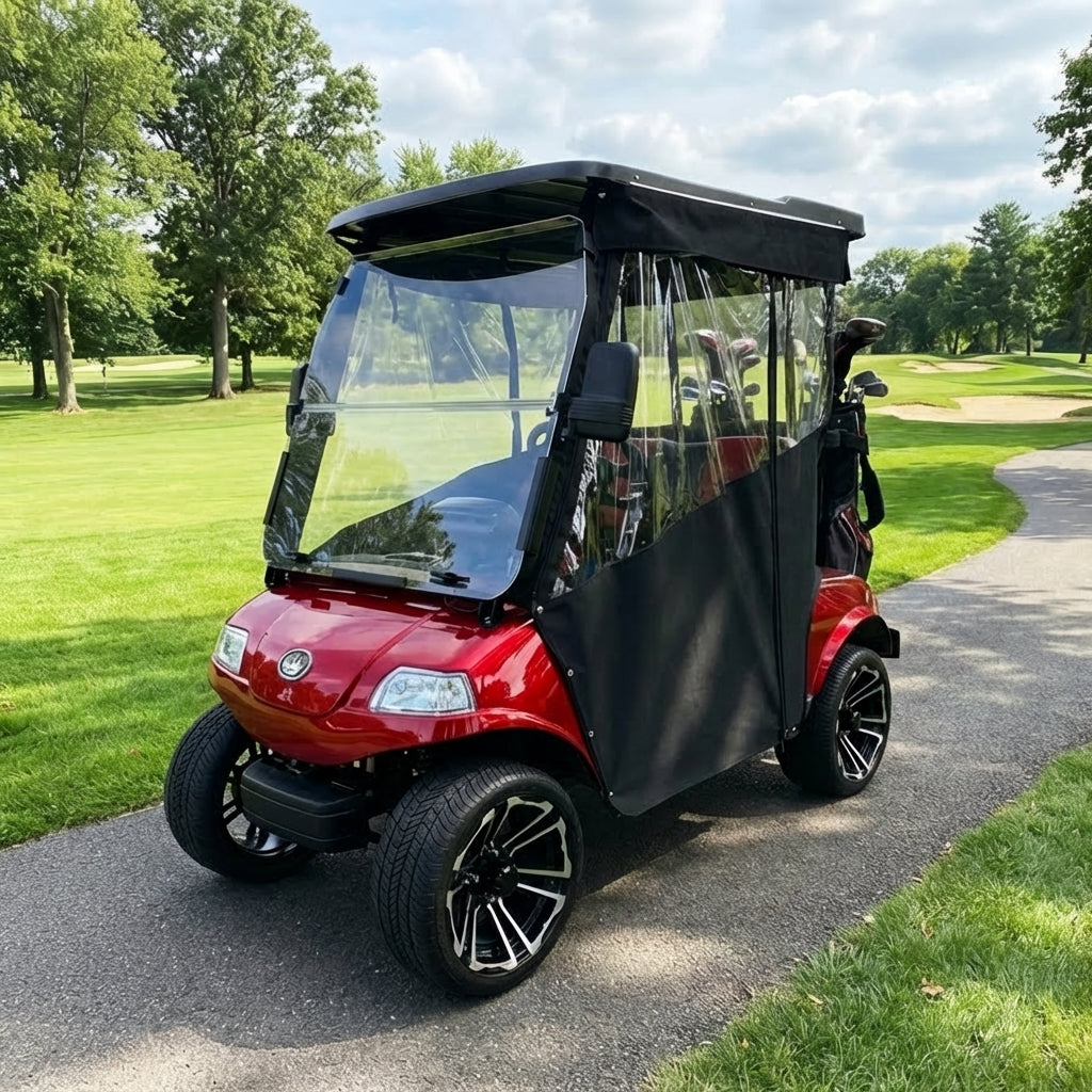 DoorWorks Golf Cart Track-Style Enclosures - Durable Canvas SDA Ace
