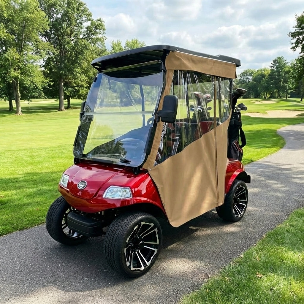 DoorWorks Golf Cart Track-Style Enclosures - Durable Canvas SDA Ace