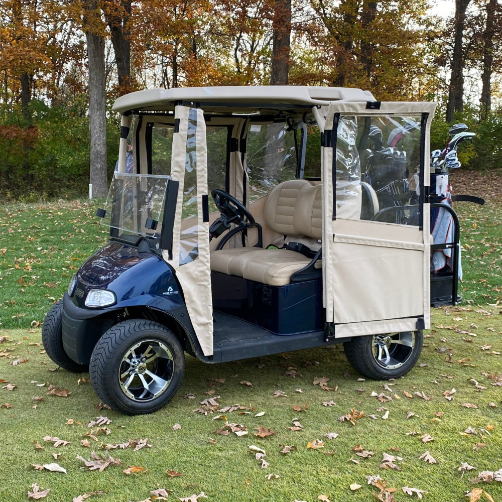 DoorWorks 2 Passenger Hinged Door Enclosure Cover for Golf Carts - Durable Canvas SDA